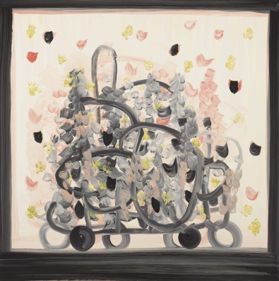 Sinéad Ní Mhaonaigh Unseen Landscape No 3 oil on canvas 120x120cm 2024